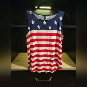 Old navy women's luxe patriotic tank top size M